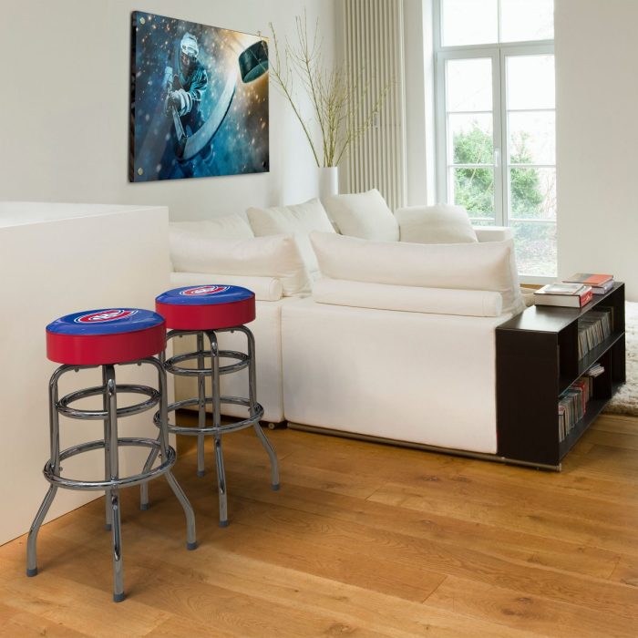 Montreal Canadiens Chrome Bar Stool - Image 5