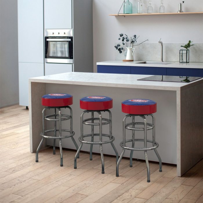 Montreal Canadiens Chrome Bar Stool - Image 6