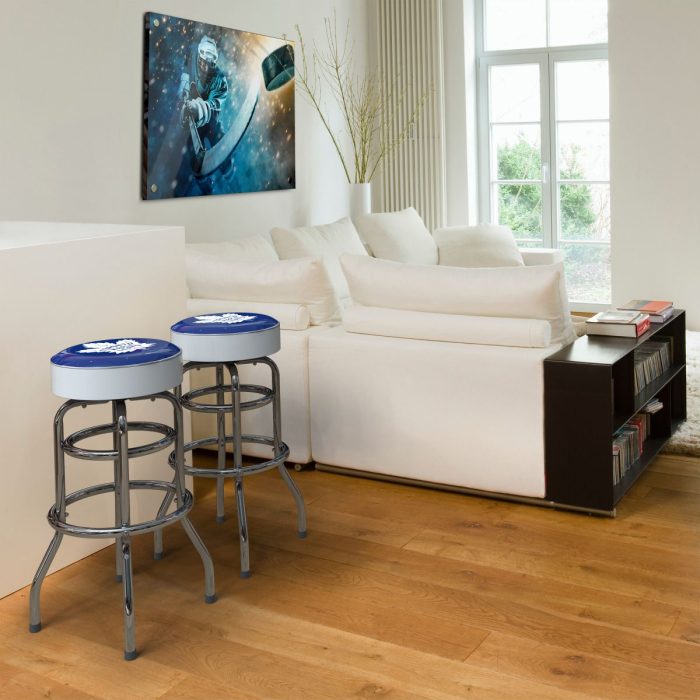 Toronto Maple Leafs Chrome Bar Stool - Image 5