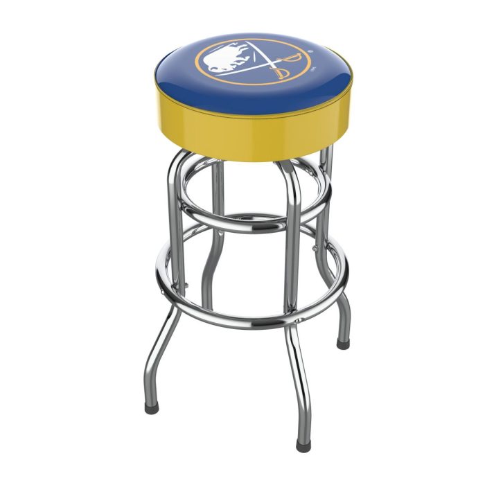 Buffalo Sabres Chrome Bar Stool - Image 2