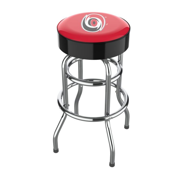 Carolina Hurricanes Chrome Bar Stool - Image 2