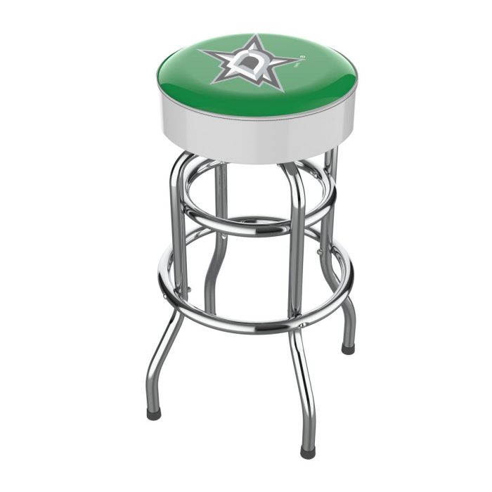 Dallas Stars Chrome Bar Stool - Image 2