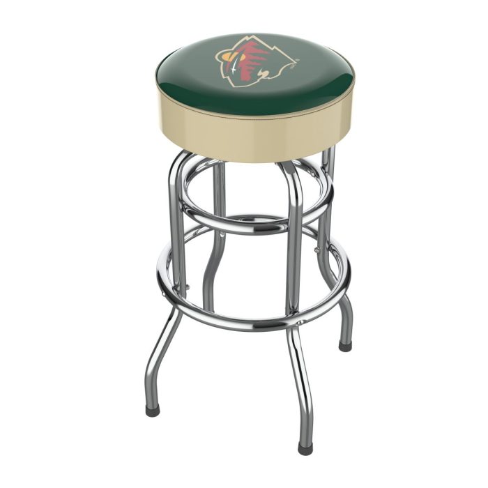 Minnesota Wild Chrome Bar Stool - Image 2