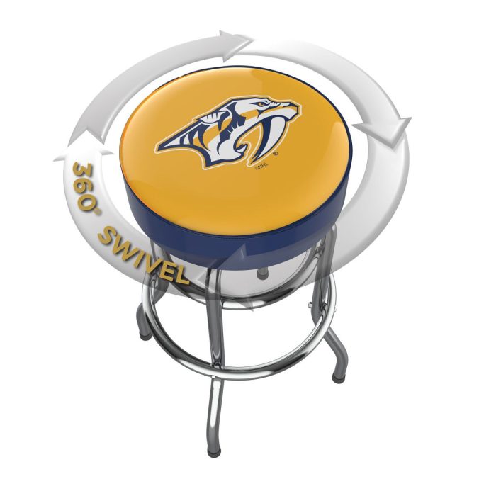 Nashville Predators Chrome Bar Stool - Image 3