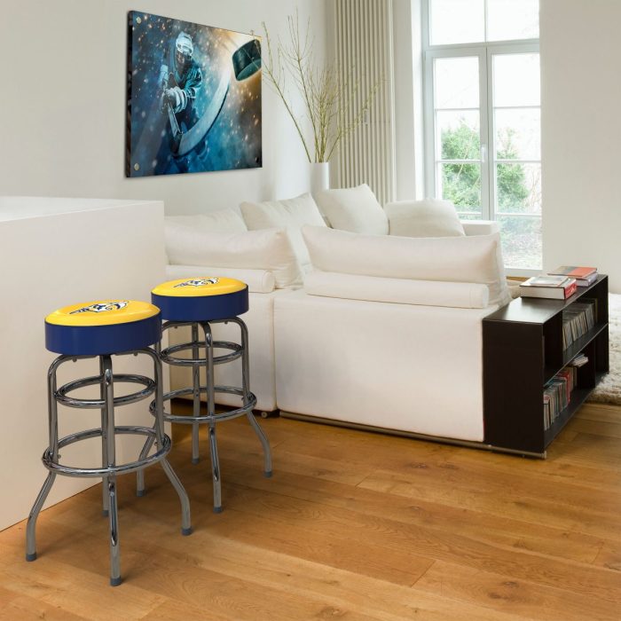 Nashville Predators Chrome Bar Stool - Image 5
