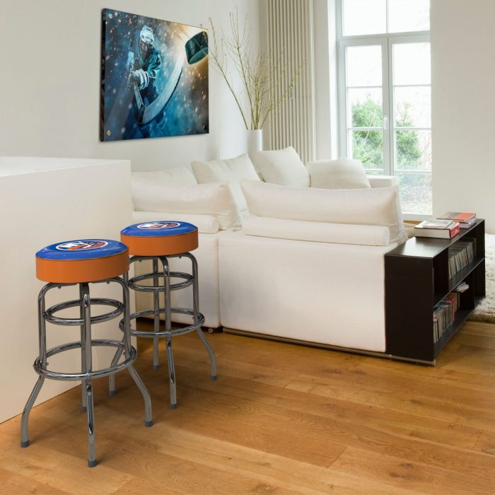 New York Islanders Chrome Bar Stool - Image 5