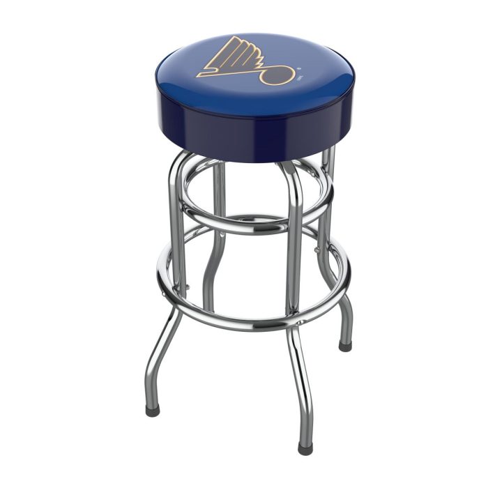 St. Louis Blues Chrome Bar Stool - Image 2