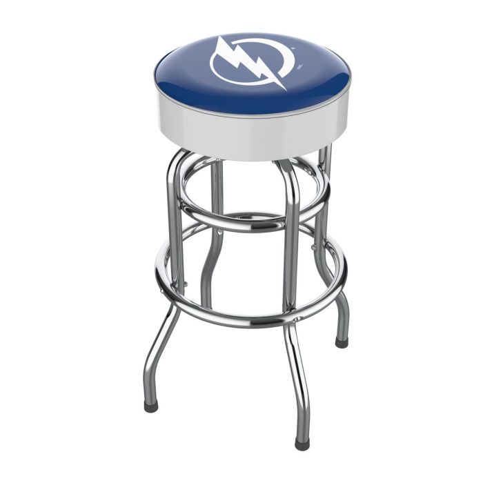 Tampa Bay Lightning Chrome Bar Stool - Image 2