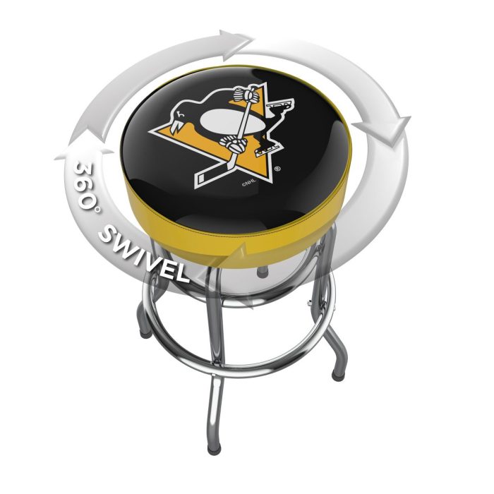 Pittsburgh Penguins Chrome Bar Stool - Image 3