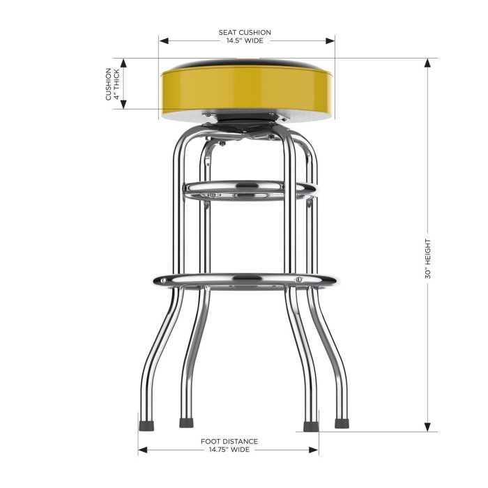 Pittsburgh Penguins Chrome Bar Stool - Image 4
