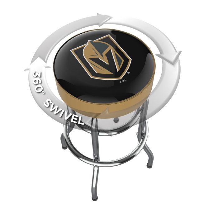 Vegas Golden Knights Chrome Bar Stool - Image 3