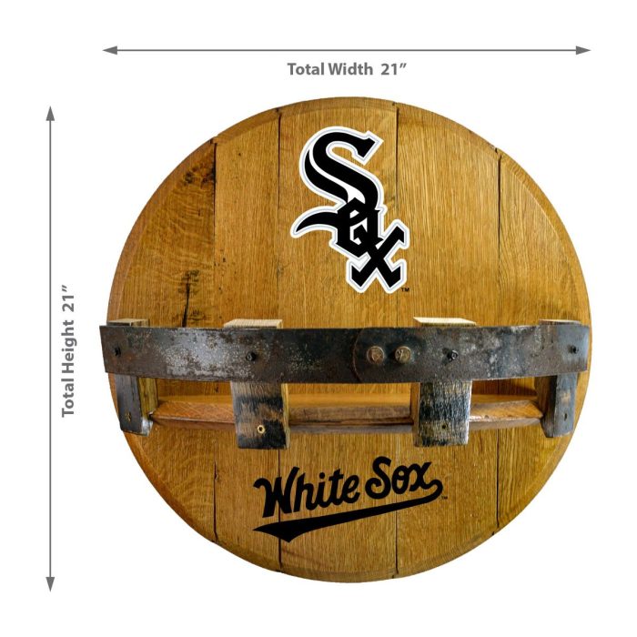 Chicago White Sox Oak Bar Shelf - Image 3