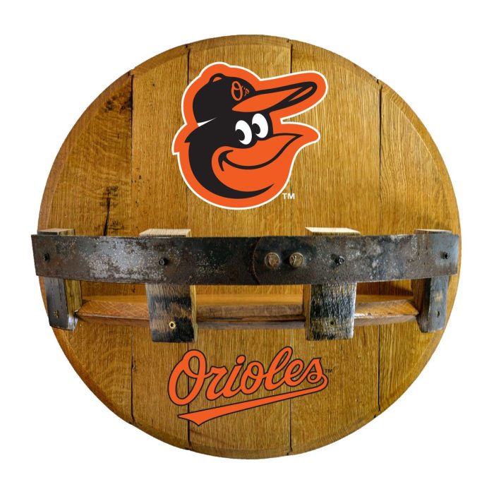 Baltimore Orioles Oak Bar Shelf - Image 2
