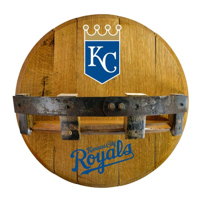 Kansas City Royals Oak Bar Shelf - Image 2