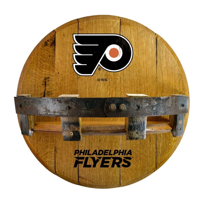Philadelphia Flyers Oak Bar Shelf - Image 2