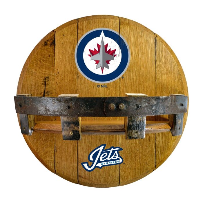 Winnpeg Jets Oak Bar Shelf - Image 2