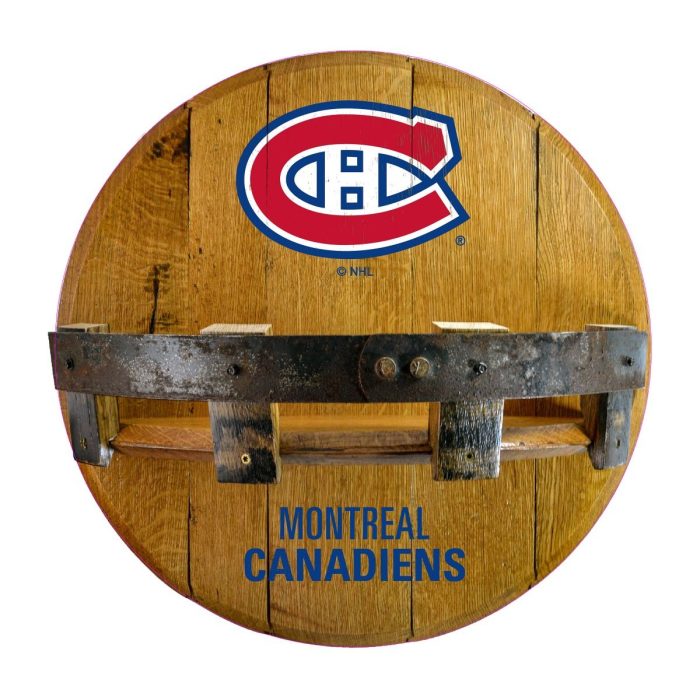 Montreal Canadiens Oak Bar Shelf - Image 2