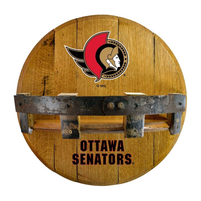 Ottawa Senators Oak Bar Shelf - Image 2