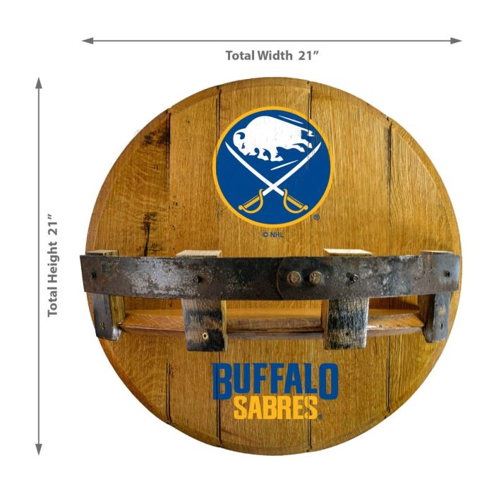 Buffalo Sabres Oak Bar Shelf - Image 3