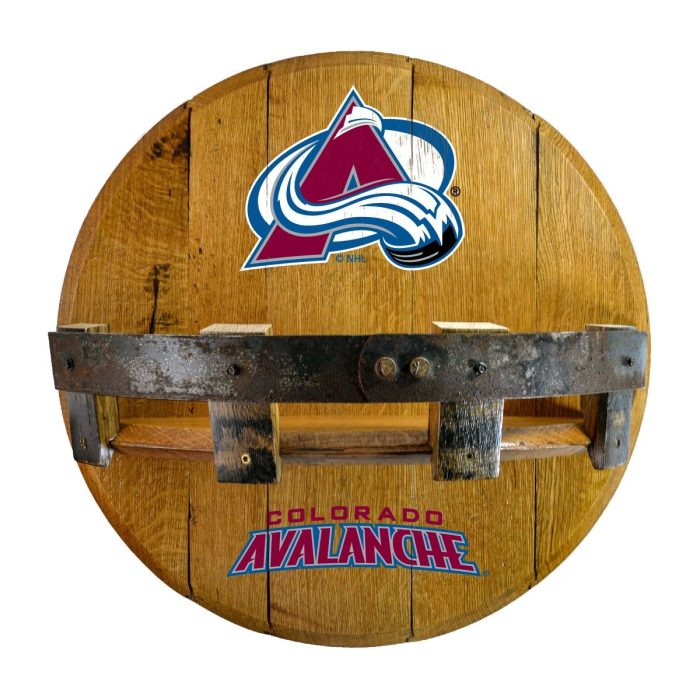 Colorado Avalanche Oak Bar Shelf - Image 2