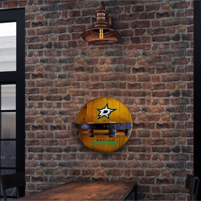 Dallas Stars Oak Bar Shelf - Image 4