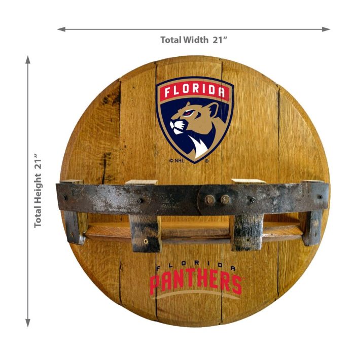 Florida Panthers Oak Bar Shelf - Image 3
