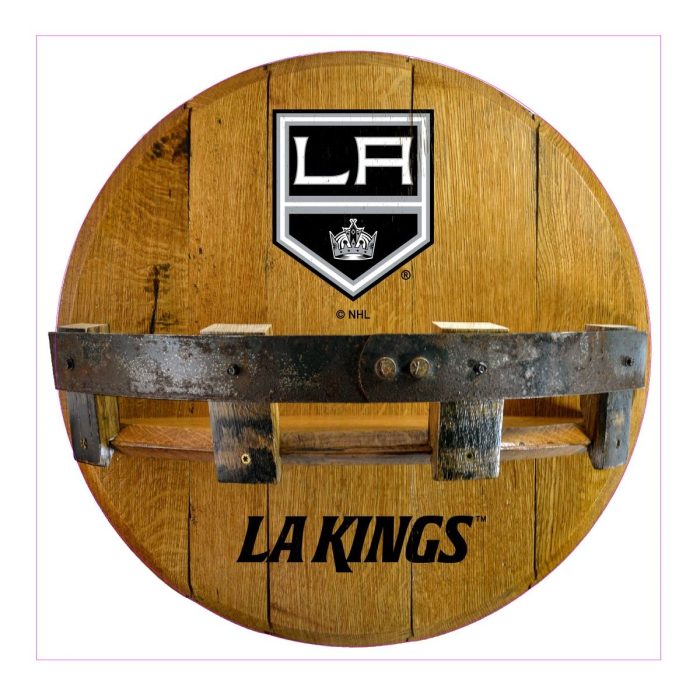 Los Angeles Kings Oak Bar Shelf - Image 2