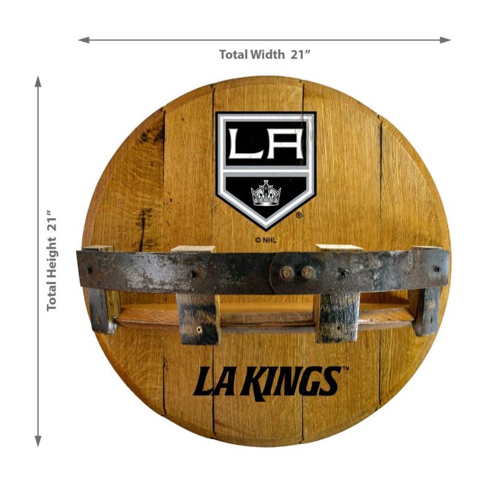 Los Angeles Kings Oak Bar Shelf - Image 3