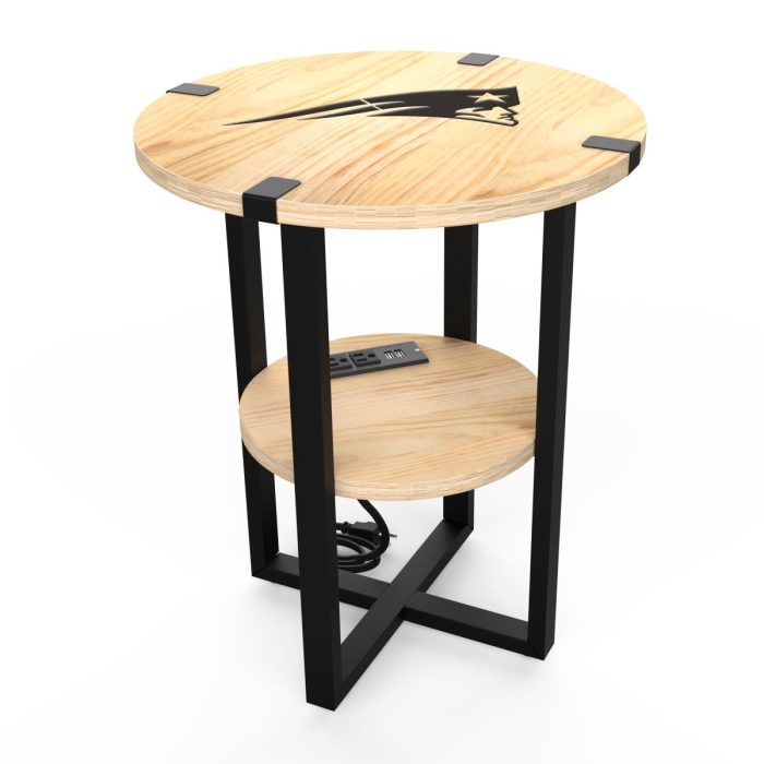 New England Patriots Side table with Charger - Image 2