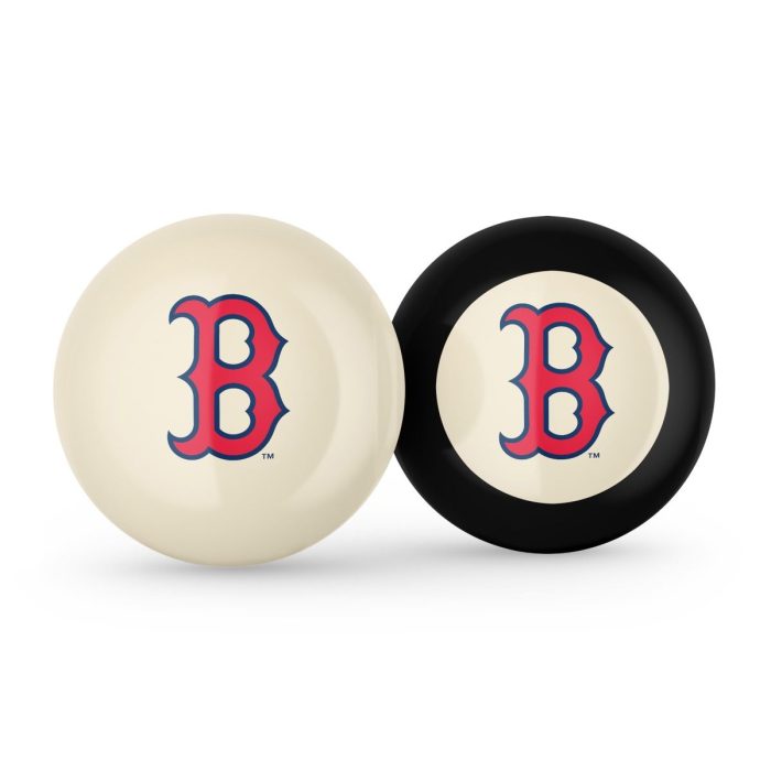 Boston Red Sox Logo Cue Ball & 8 Ball - Image 2