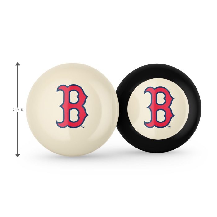 Boston Red Sox Logo Cue Ball & 8 Ball - Image 3
