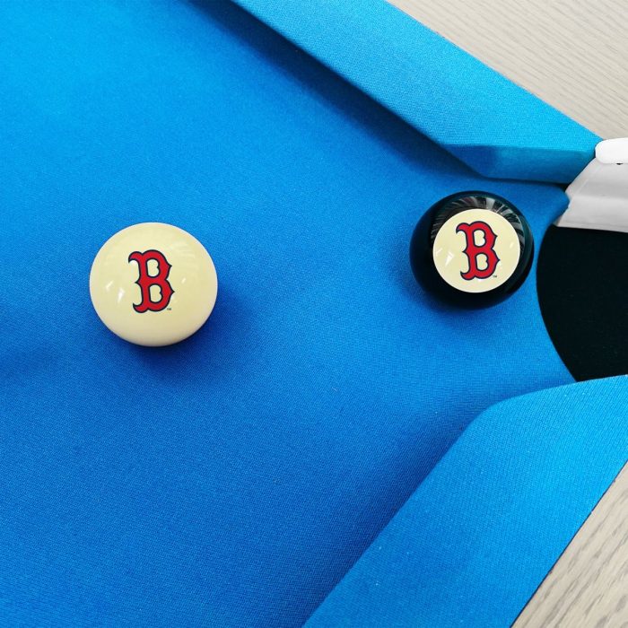 Boston Red Sox Logo Cue Ball & 8 Ball - Image 4