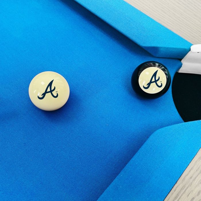 Atlanta Braves Logo Cue Ball & 8 Ball - Image 4