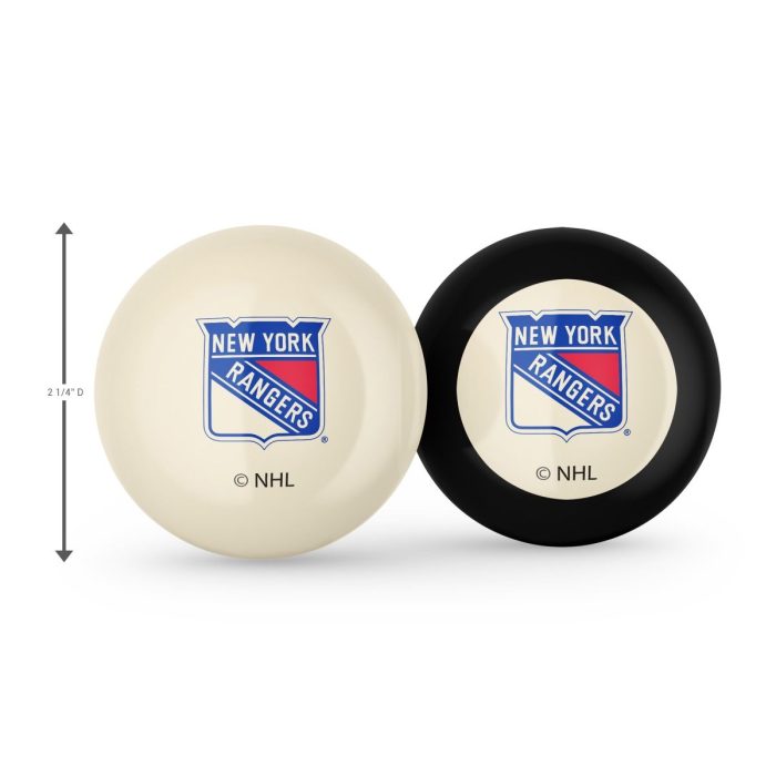 New York Rangers Logo Cue Ball & 8 Ball - Image 3