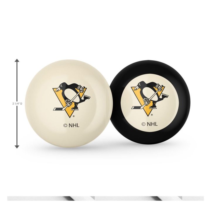 Pittsburgh Penguins Logo Cue Ball & 8 Ball - Image 4