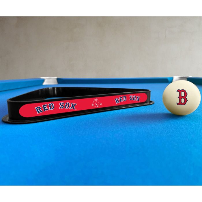 Boston Red Sox Cue Ball & Ball Rack - Image 4