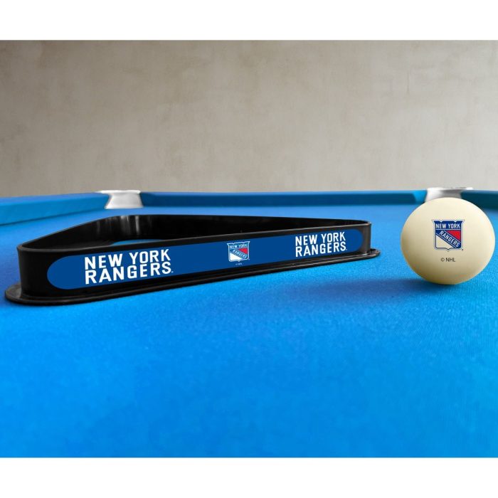 New York Rangers Cue Ball & Ball Rack - Image 2