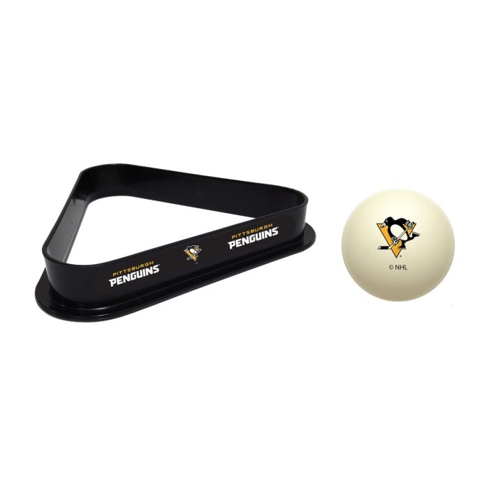 Pittsburgh Penguins Cue Ball & Ball Rack - Image 3