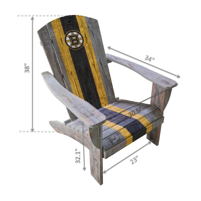 Boston Bruins Wood Adirondack Chair - Image 2