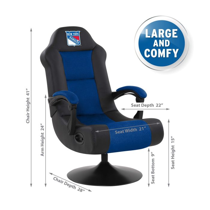 New York Rangers Ultra Gaming Chair - Image 3