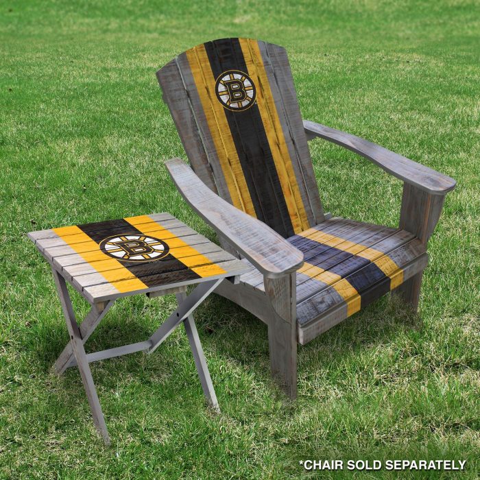 Boston Bruins Folding Adirondack Table - Image 4