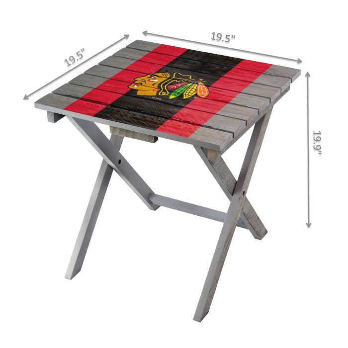 Chicago Blackhawks Folding Adirondack Table - Image 3