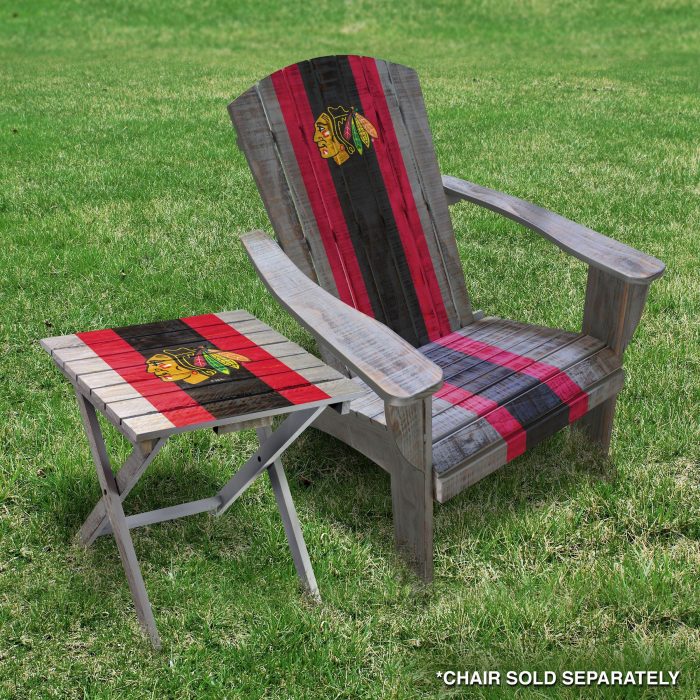 Chicago Blackhawks Folding Adirondack Table - Image 4