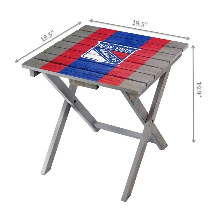 New York Rangers Folding Adirondack Table - Image 3