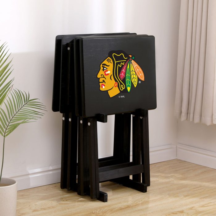Chicago Blackhawks TV Snack Tray Set - Image 3