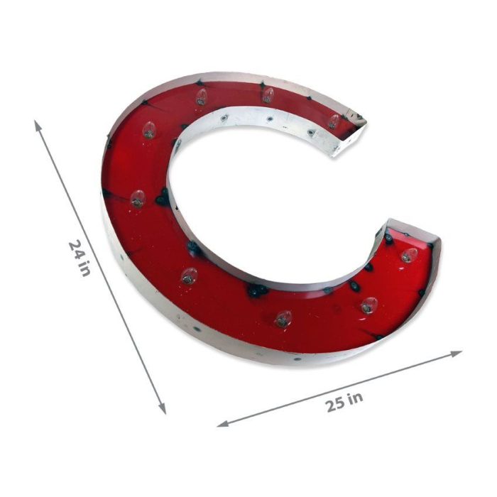 Chicago Cubs Recycle Metal Logo Lighted Sign - Image 3