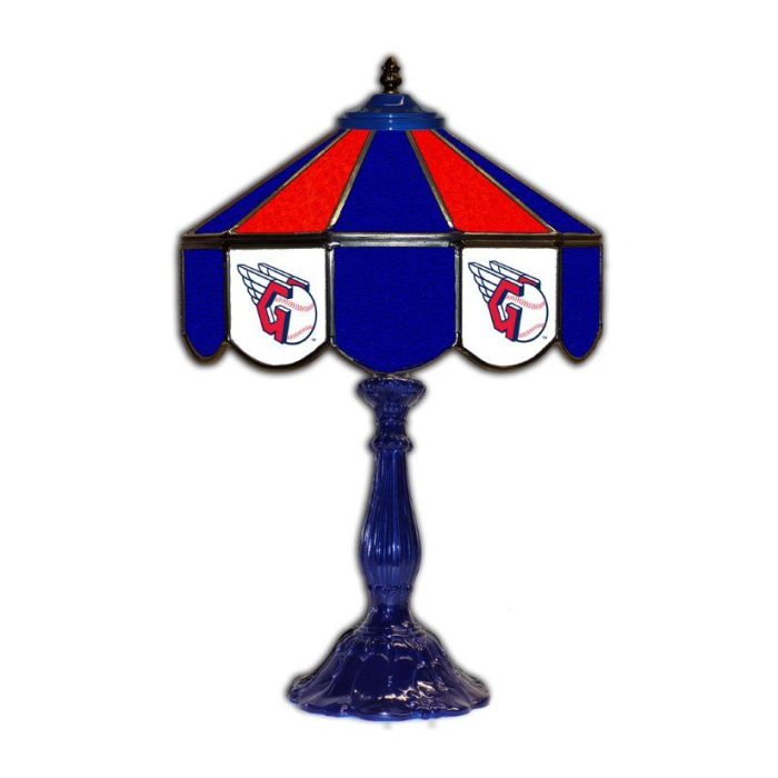 Cleveland Guardians 21 inch Glass Table Lamp - Image 2