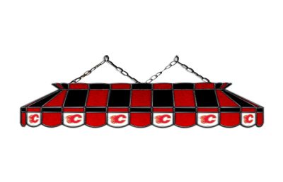 Calgary Flames 40 inch Glass Lamp