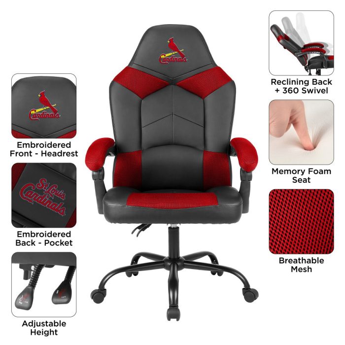 St Louis Cardinals Oversized Office Chair - Image 4