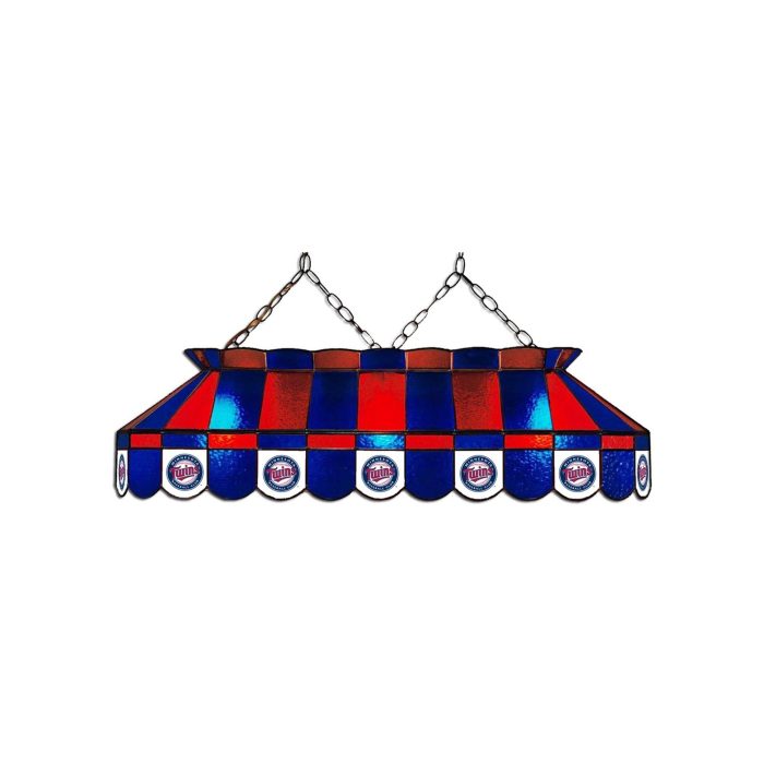 Minnesota Twins 40 inch Stained Glass Pool Table Lamp - Image 2